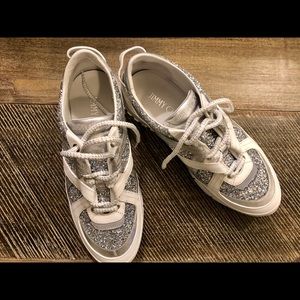 Jimmy Choo glitter sneakers